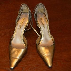 Enzo Angiolini gold heels